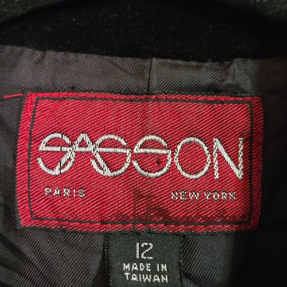 Vintage Womens 12 Tartan Plaid Blazer Wool Blend Holidays Old Money Preppy Acade - Picture 5 of 9